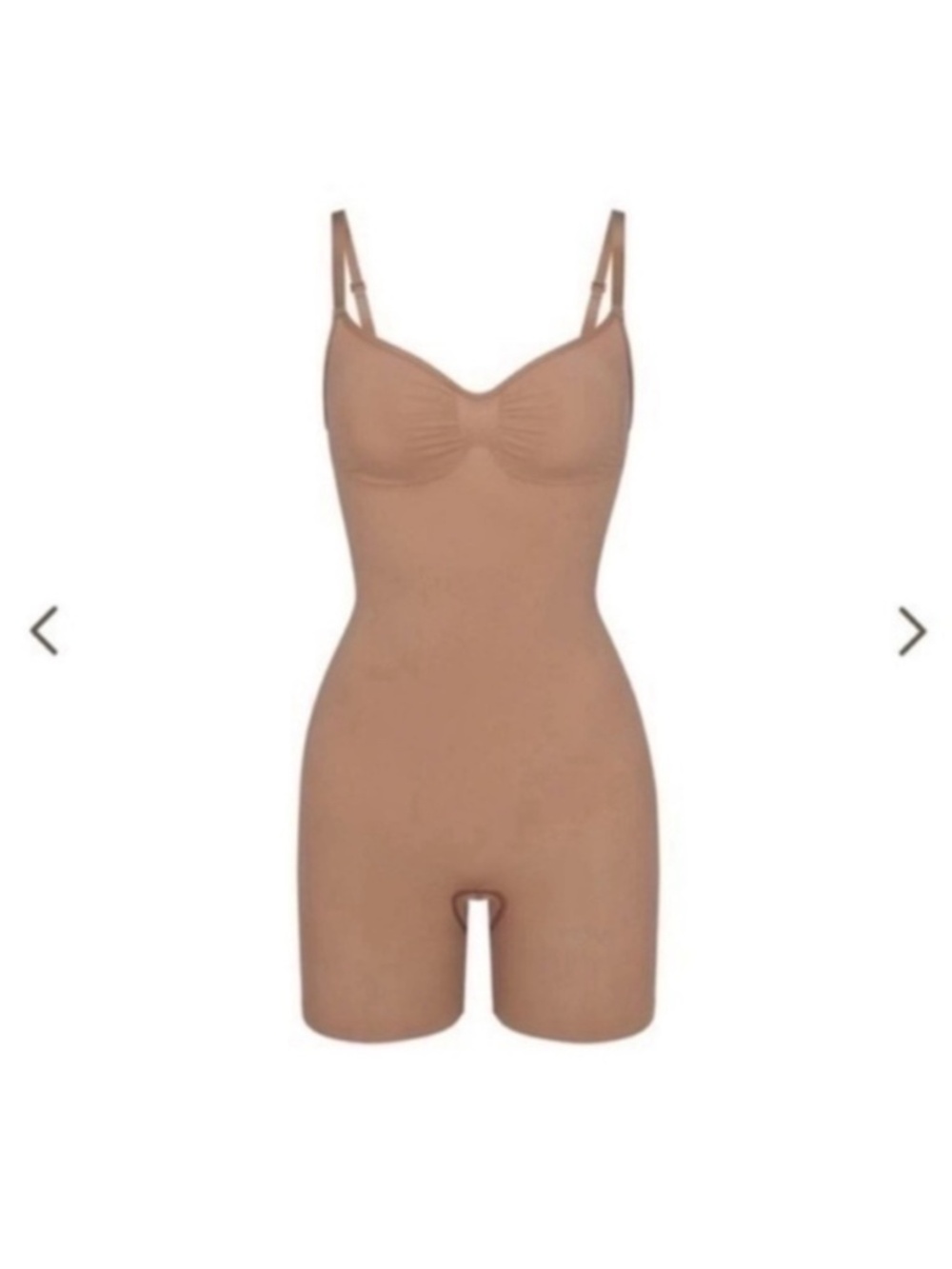 SKIMS SEAMLESS SCULPT MID THIGH BODYSUIT SIENNA NUDE SMALL NEW WITHOUT TAGS  3OZ